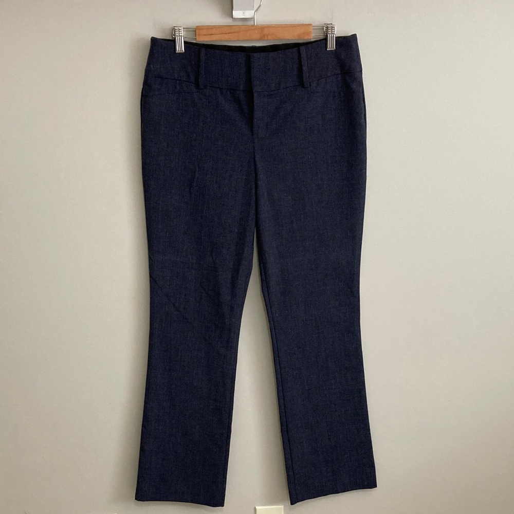 Apt. 9 Dark Blue Straight-Leg Pants, Size 8